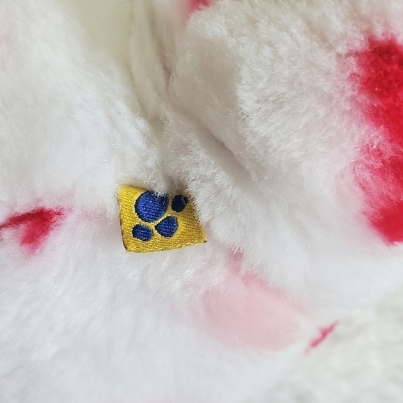 Build A Bear Valentine Hearts White Red Pink Teddy Bear - Picture 9 of 13